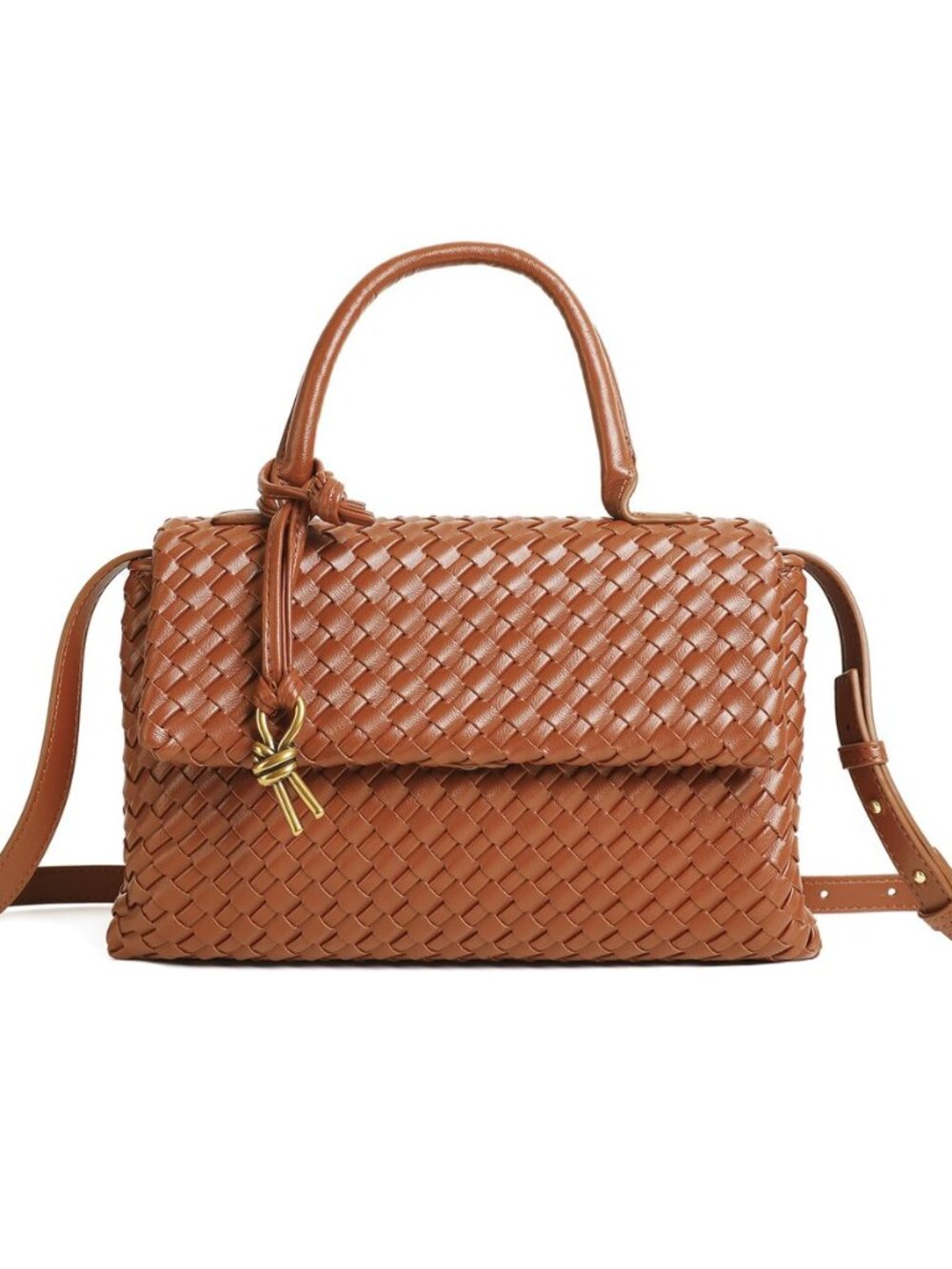 Woven Crossbody Bag for Women, Top Handle Satchel Purse Shoulder Handbag, Woven
